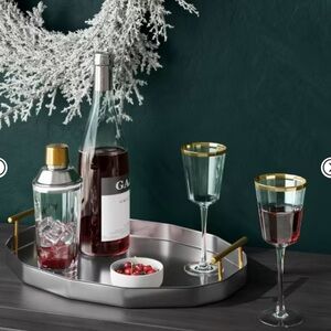 NWT XL Stainless Steel Bar Tray-Threshold